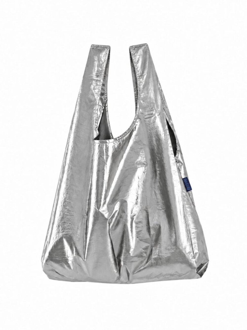 BAGGU Standard Reusable Bag โ Silver Metallic โ NWT